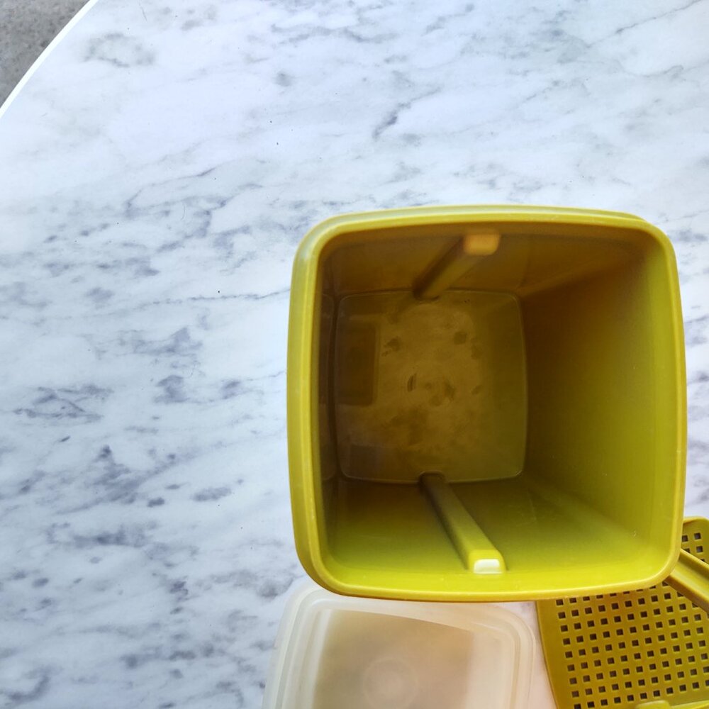 Tupperware 3 Piece Pick A Deli Container Pickle Keeper Avocado Green 1330-1 - Picture 9 of 11